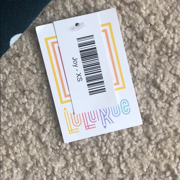 LulaRoe XS Joy Wintergreen with White Polka Dots - Picture 3 of 4